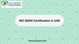 How ISO 26000 Certification in UAE boosts firm reputation?